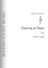 Clearing at Dawn SATB choral sheet music cover